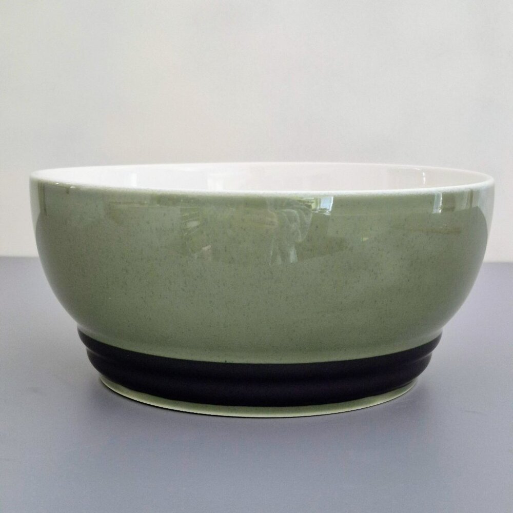 Pfaltzgraff Sphere 2 Qt Casserole Bowl, Modern Charcoal Gray & Green, USA Made